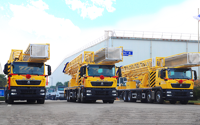 實用為王，破解路橋檢測難題！ 徐工橋梁檢測車批量啟程西部