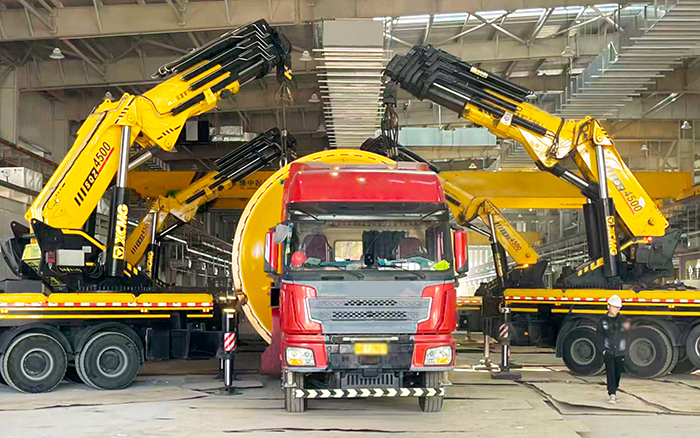 四臂聯(lián)動破局！徐工 SQZ4500C 低矮廠房 “扛鼎” 160t